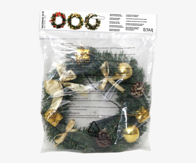 Wreath Decorage - Christmas Ornament, transparent png download