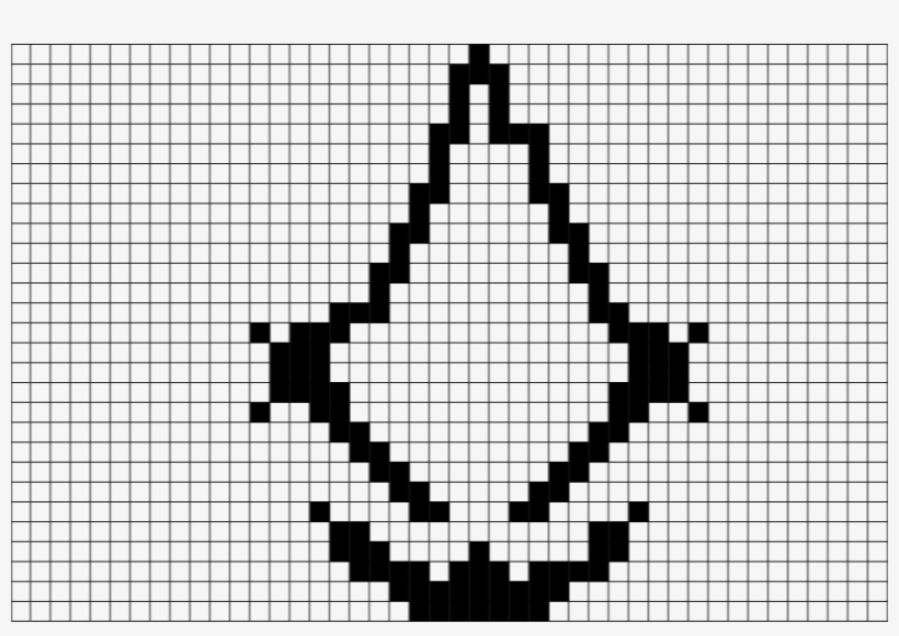 Assasins Creed Pixel Art Brik - Assassins Creed Logo Pixel Art, transparent png download
