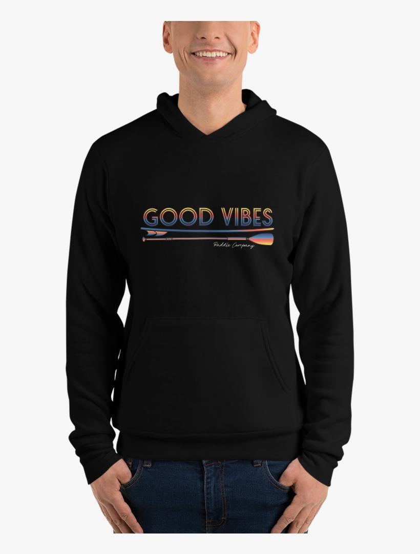 Sunset Vintage Logo Fleece Pullover Hoodie In Black - Sweatshirt, transparent png download