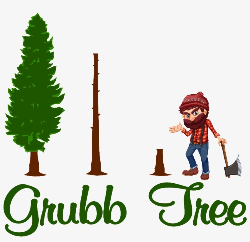Grubb Tree Logo - 樵 夫 卡通, transparent png download