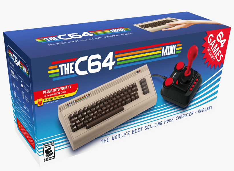 C64 Boxshot 3d Small Us English-800x532 - Commodore 64 Mini, transparent png download