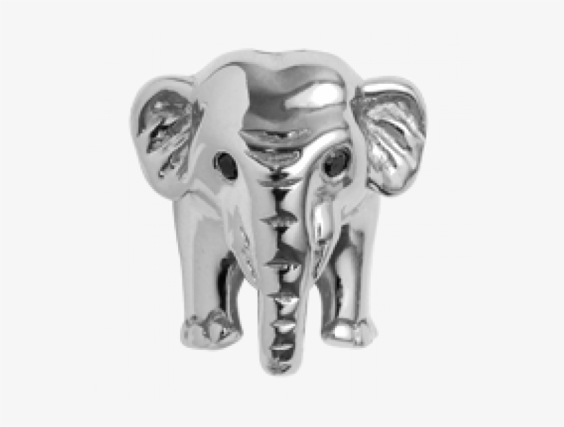Elephant Silver Charm - Charm Bracelet, transparent png download
