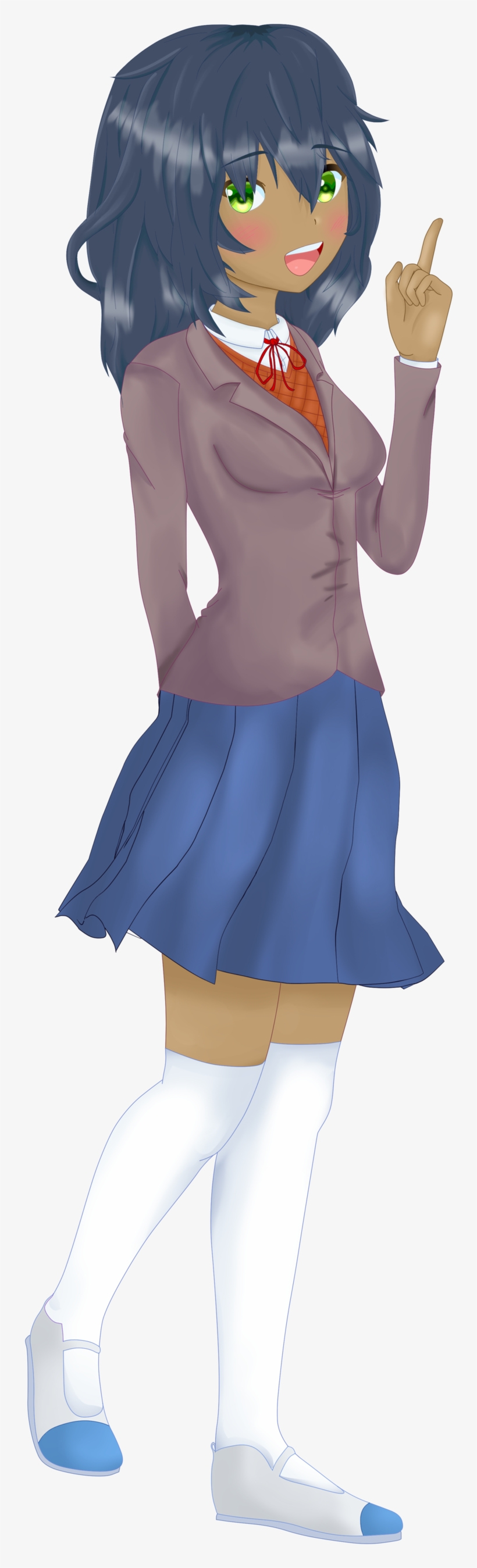 Amber In The Style Of Doki Doki Literature Club, transparent png download
