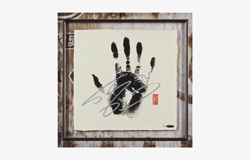 Los Angeles Lakers Shaquille O'neal Career Tegata Framed - Picture Frame, transparent png download