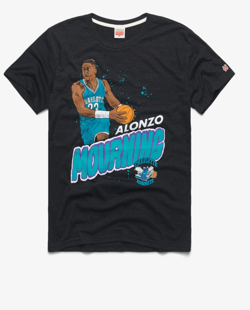 Hornets Alonzo Mourning In The Paint Retro Charlotte - Longboard, transparent png download