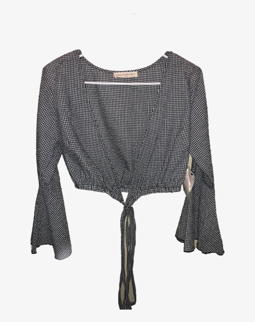 Ginghamtoop - Blouse, transparent png download