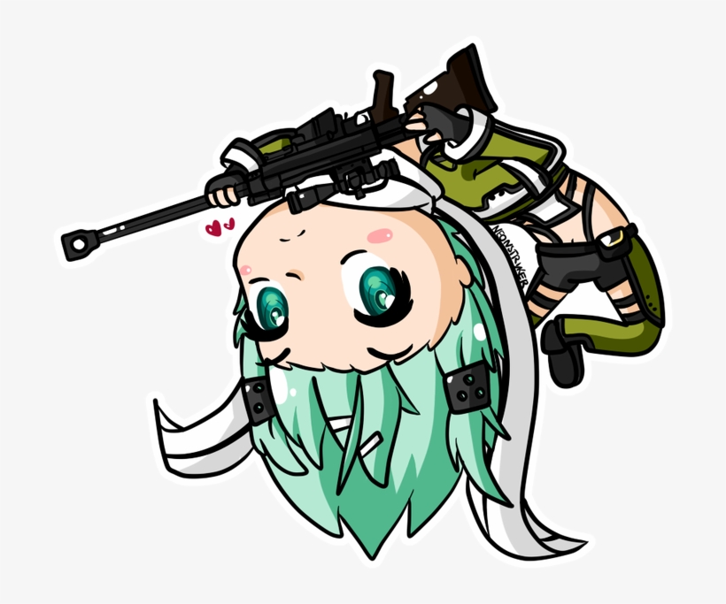 Gantungan Kunci Sinon Sword Art Online - Sword Art Online Chibi Sinon, transparent png download