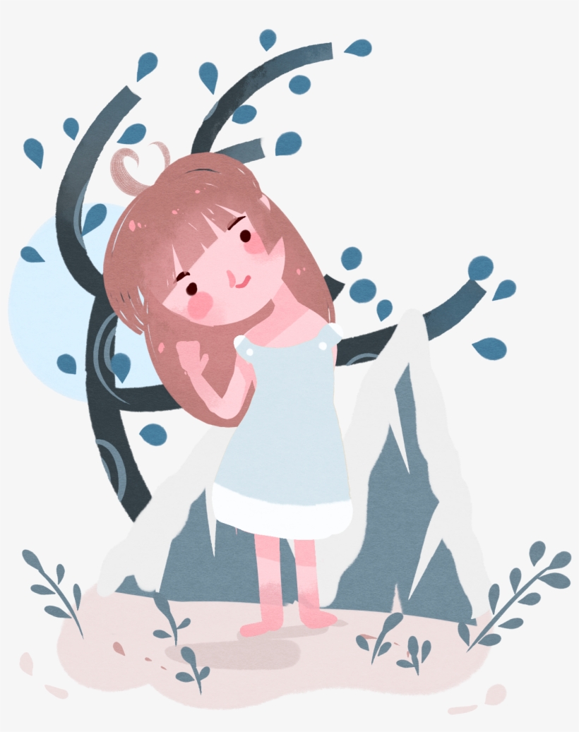 Healing System Picture Book Wind Hand Drawn Cartoon - Illustration, transparent png download