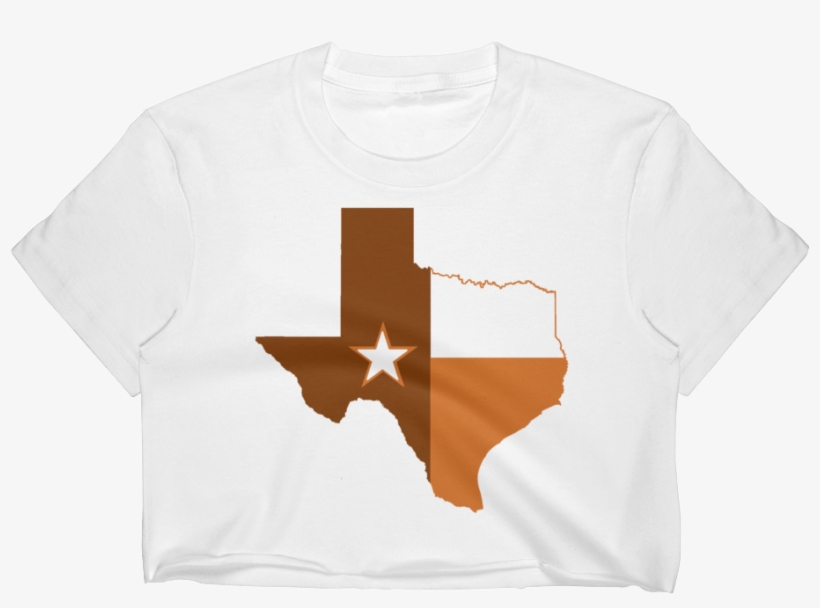 Austin State Of Texas Flag Women's Crop Top - Texas Clip Art, transparent png download