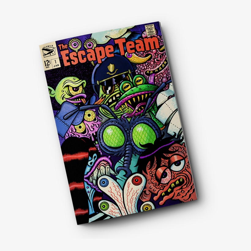 The Escape Team Comic Book - Cartoon, transparent png download