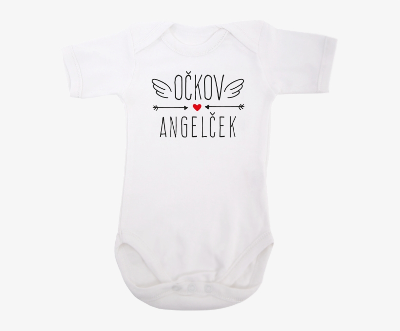 Baby Onesie Daddy's Angel - Active Shirt, transparent png download