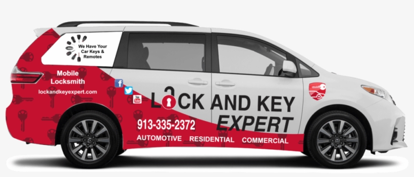 24 Hr Locksmith - 2011 Toyota Sienna Wrap Template, transparent png download