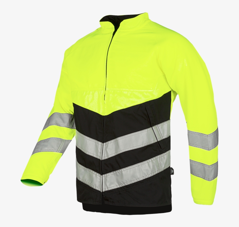 Hi-vis Yellow/black - Long-sleeved T-shirt, transparent png download