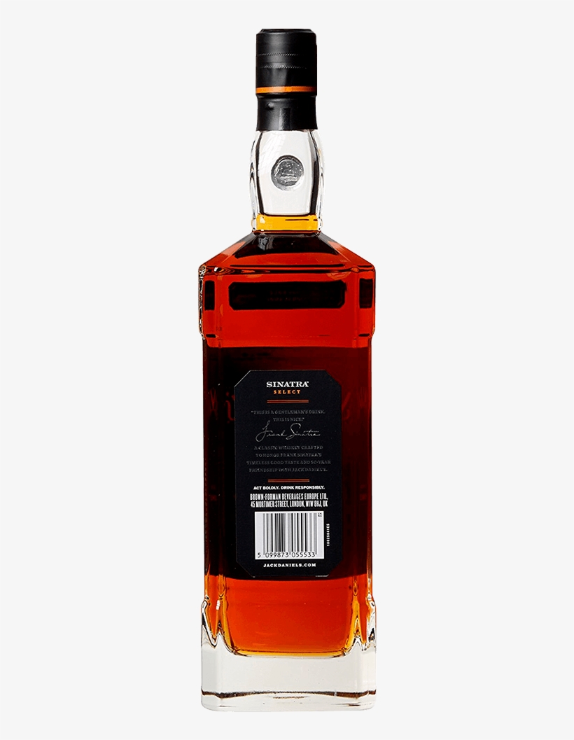Jack Daniel's Frank Sinatra Edition Whisky - Glass Bottle, transparent png download