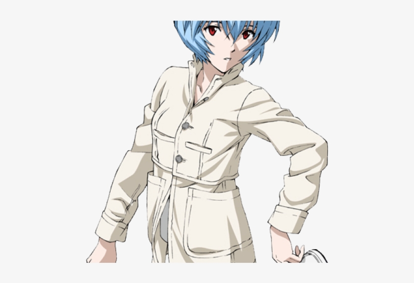 Drawn Coat Rei Ayanami - Rei Ayanami Gif Transparent, transparent png download