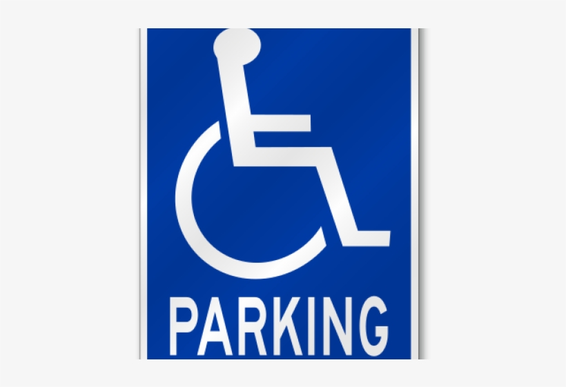 Handicap Parking Sign - Graphic Design, transparent png download