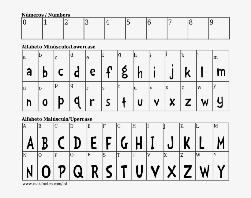 Lol - Free Font - Maisfontes - Com - Number, transparent png download