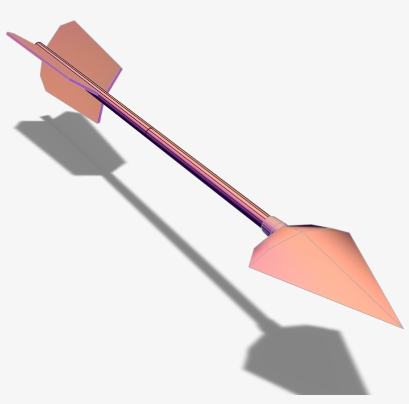 Low Poly Arrow - Flyswatter, transparent png download
