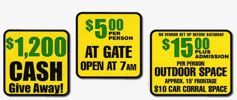 Free Handicap Parking Over 700 Show Cars Camping/restrooms - Sign, transparent png download