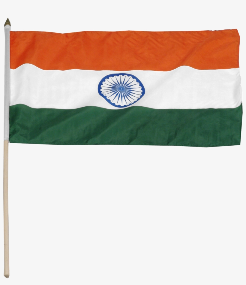 Indian Flag With Stick, transparent png download