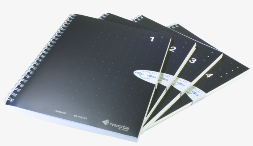 Livescribe A5 Single Subject Notebook - Livescribe A5 Notebooks 4 Pack, transparent png download