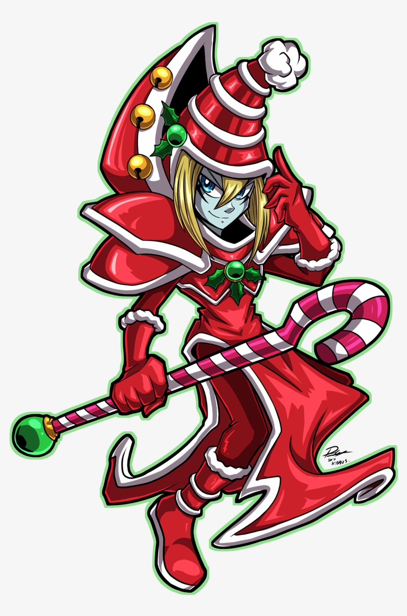 Theme Toon Digital Art, Also Done As An Example Of - Yugioh Christmas Fan Art, transparent png download