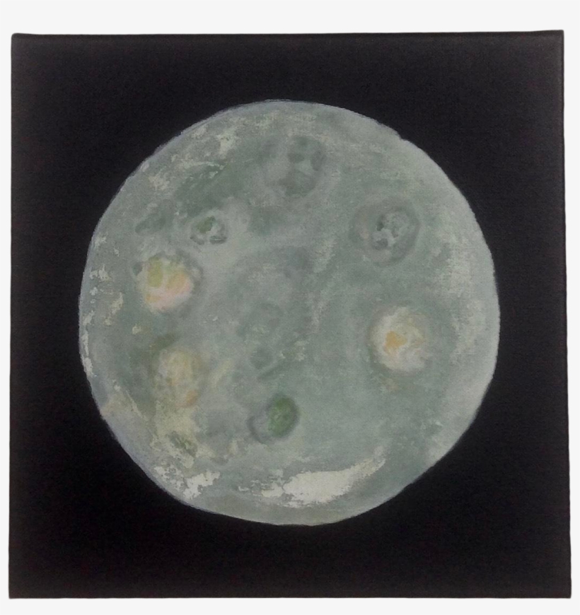 Sage Green And Pale Yellow Moon Painting On Chairish - Circle, transparent png download