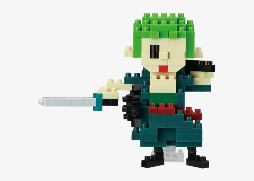 Roronoa Zoro Nanoblocks Figure - Nanoblock Zoro, transparent png download