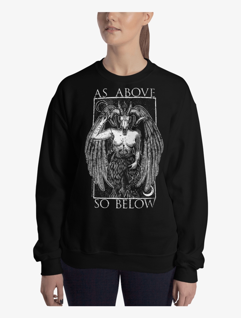 Baphomet Sweatshirt - T-shirt, transparent png download