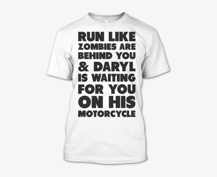 Run Like Zombies Daryl Dixon The Walking Dead Tv Serries - Active Shirt, transparent png download