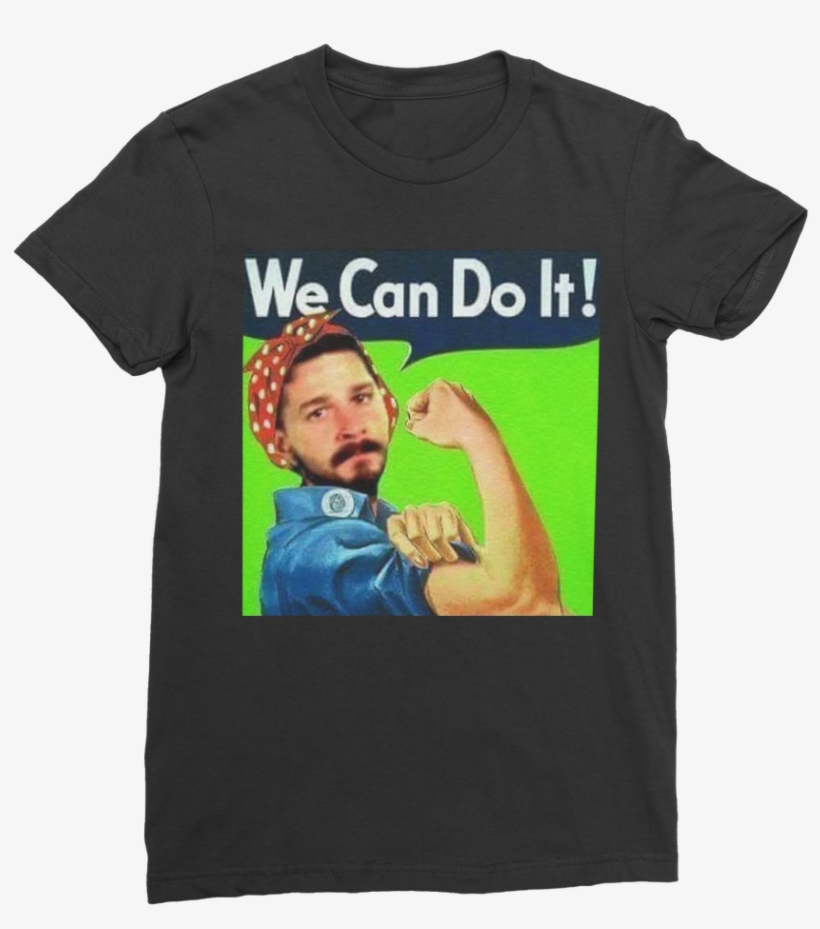We Can Do It Meme ﻿classic Women's T-shirt - We Can Do It! (rosie The Riveter), transparent png download