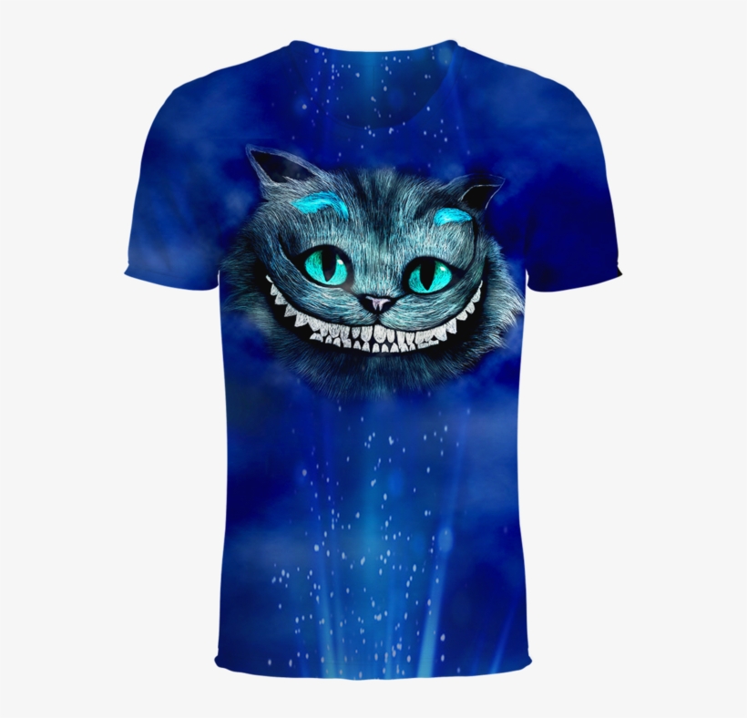 Cheshire Cat Alice In Wonderland 3d T-shirt - Active Shirt, transparent png download