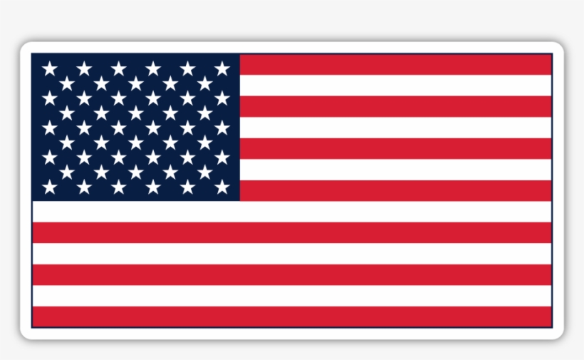 American Flag Vinyl Sticker - Solberg–hunterdon Airport, transparent png download