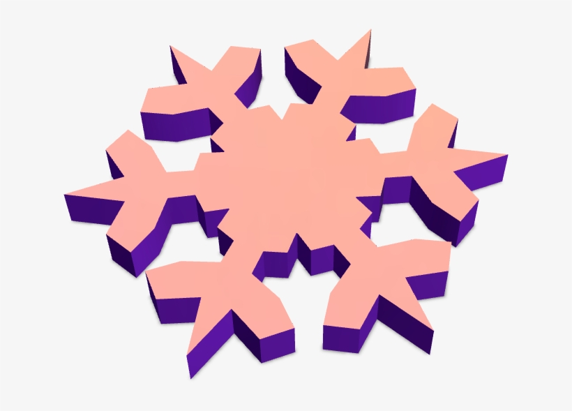 Snowflake Using Snowflake Generator - Illustration, transparent png download