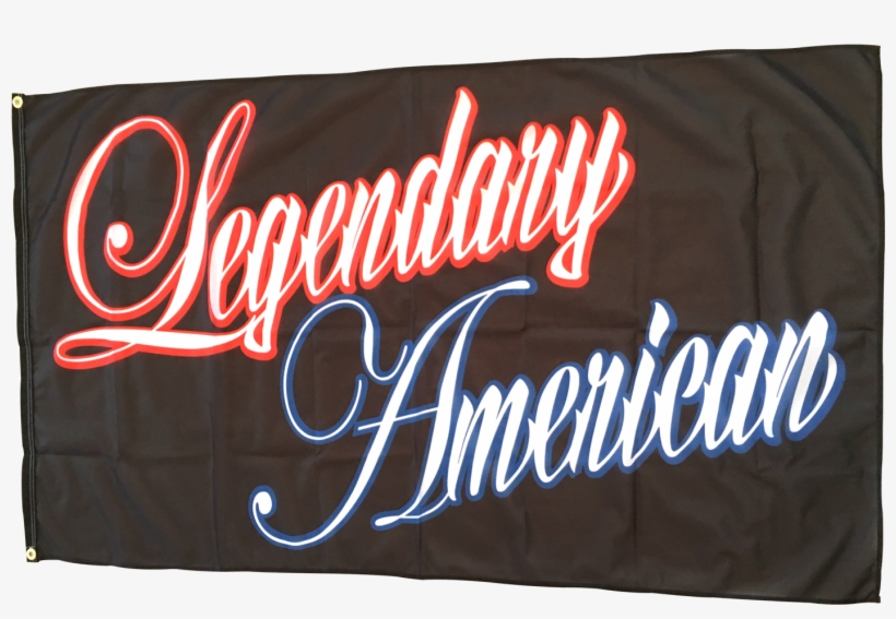 Image Of Legendary American Script Flag - Banner, transparent png download