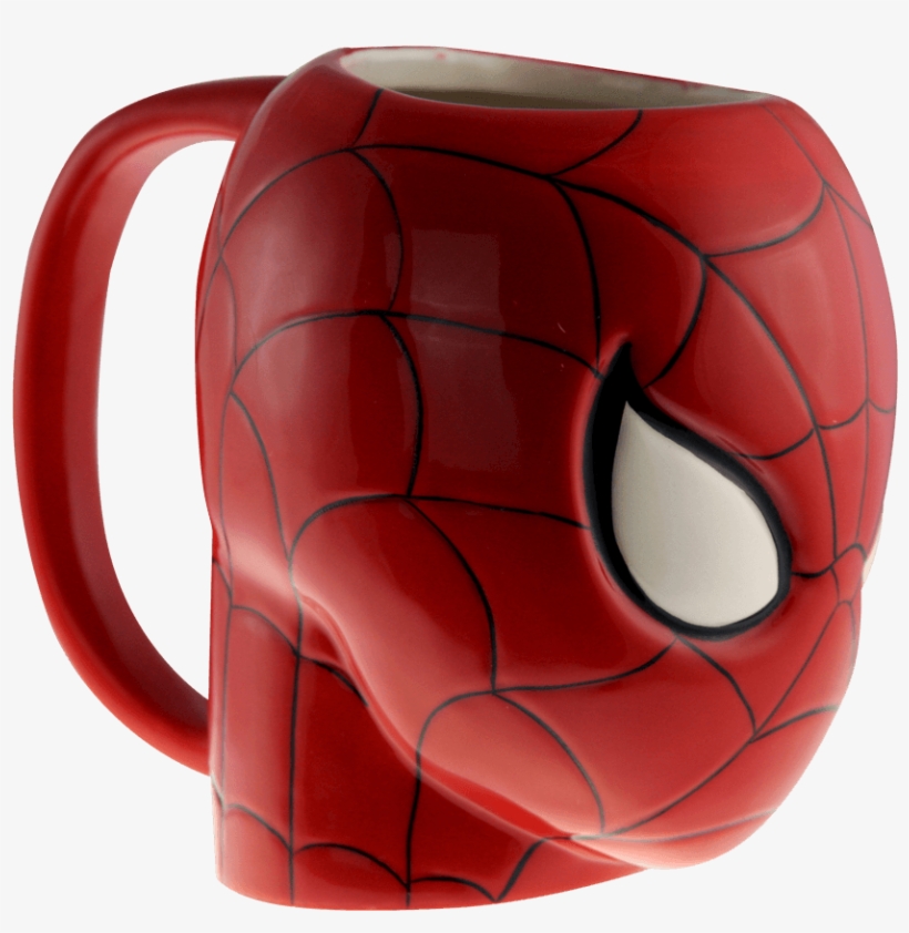 Spider-man Mask Sculpted Mug - Spider-man, transparent png download