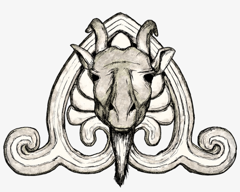 Goat Head Ornament - Illustration, transparent png download