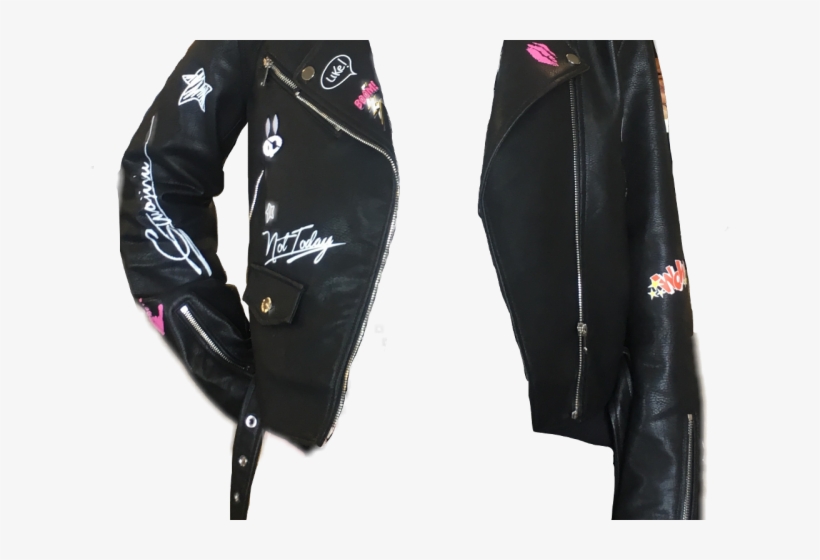 Jacket Clipart Leather Jacket - Leather Jacket, transparent png download