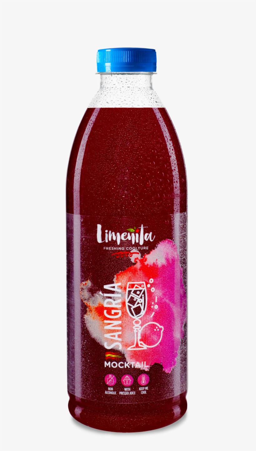 Sangría Mocktail - “ - Plastic Bottle, transparent png download