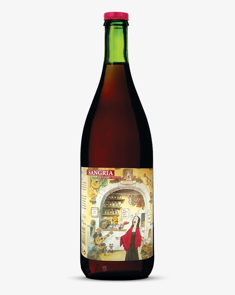 Sangria - Glass Bottle, transparent png download