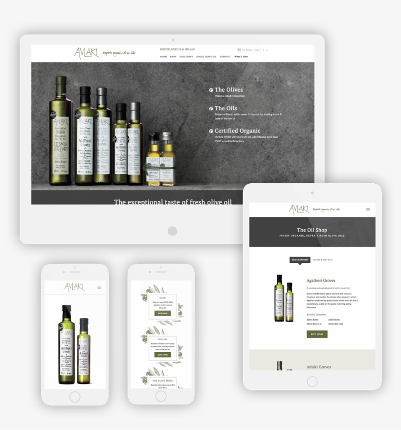 Avlaki Olive Oil Avlaki Responsive - Responsive Website Olive Png, transparent png download