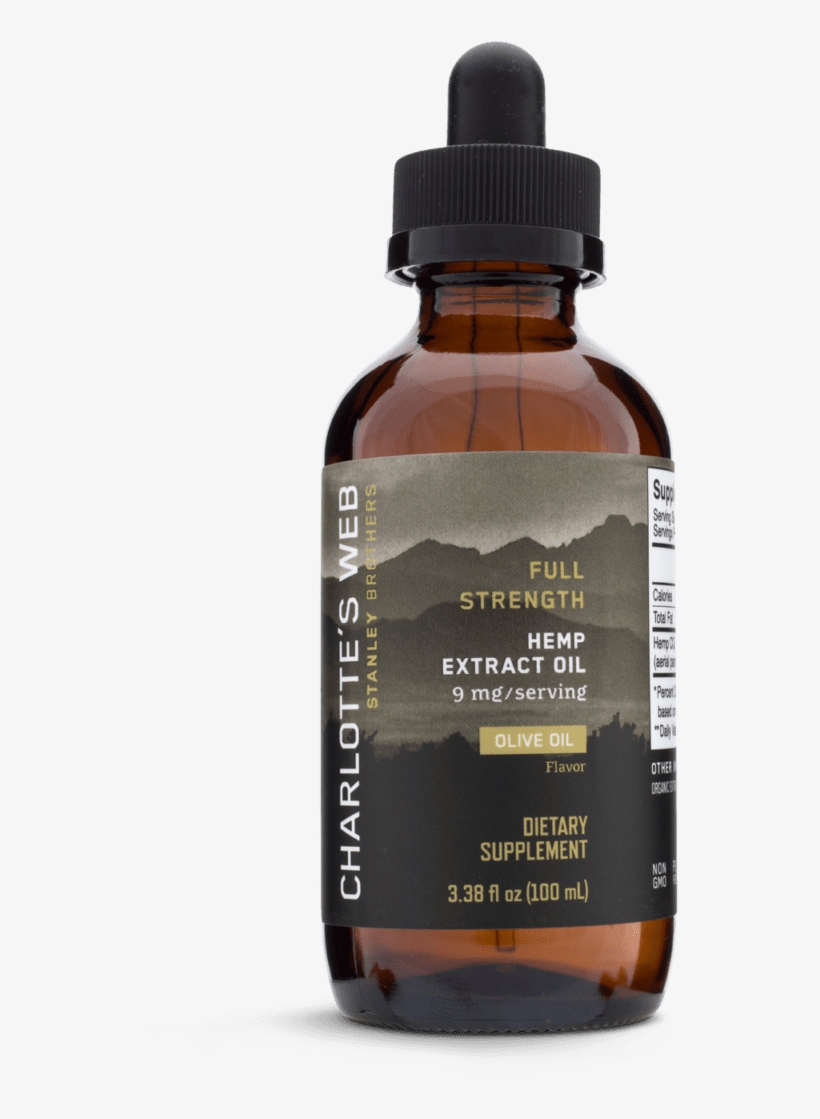 Charlotte's Web Full Strength Unflavored Hemp Extract - Charlotte's Web Cbd, transparent png download