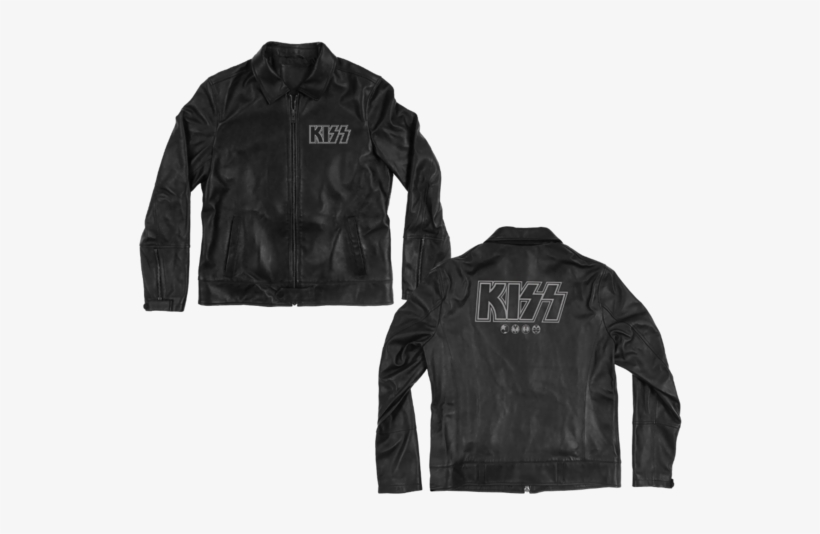 Kiss Authentic Leather Jacket - Leather Jacket, transparent png download