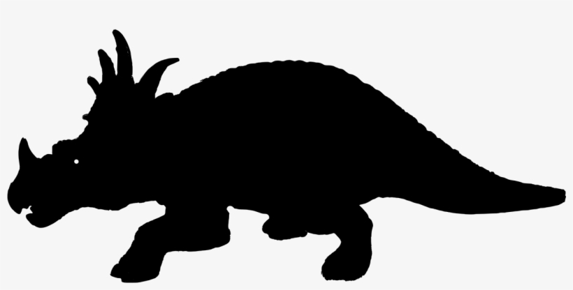 Vector Graphics,free Pictures, Free - Siluetas De Dinosaurios Triceratops, transparent png download