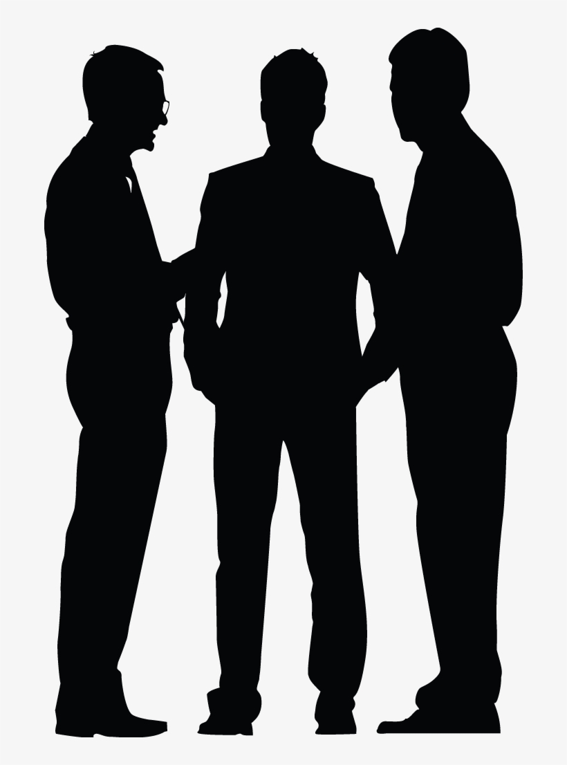 Business Meeting Silhouette - Silhouette, transparent png download