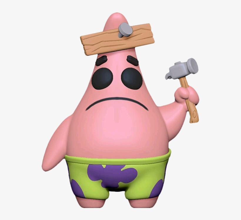 Patrick With Board Funko Pop Vinyl Figure - Spongebob Pop, transparent png download