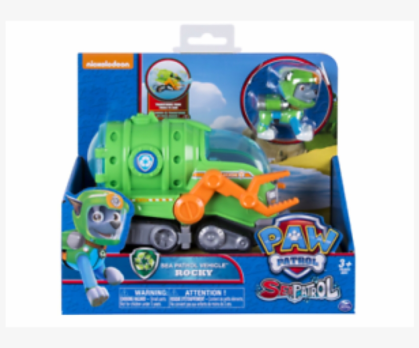 In Stock Paw Patrol 6040070 Rocky Sea Patrol Vehicle - Paw Patrol Sea Patrol, transparent png download