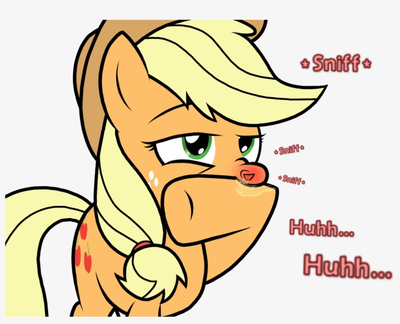 Applejack Artist Sneezyapplejack Flu Illness Artistsneezyapplejack - Sneeze Red Nose, transparent png download