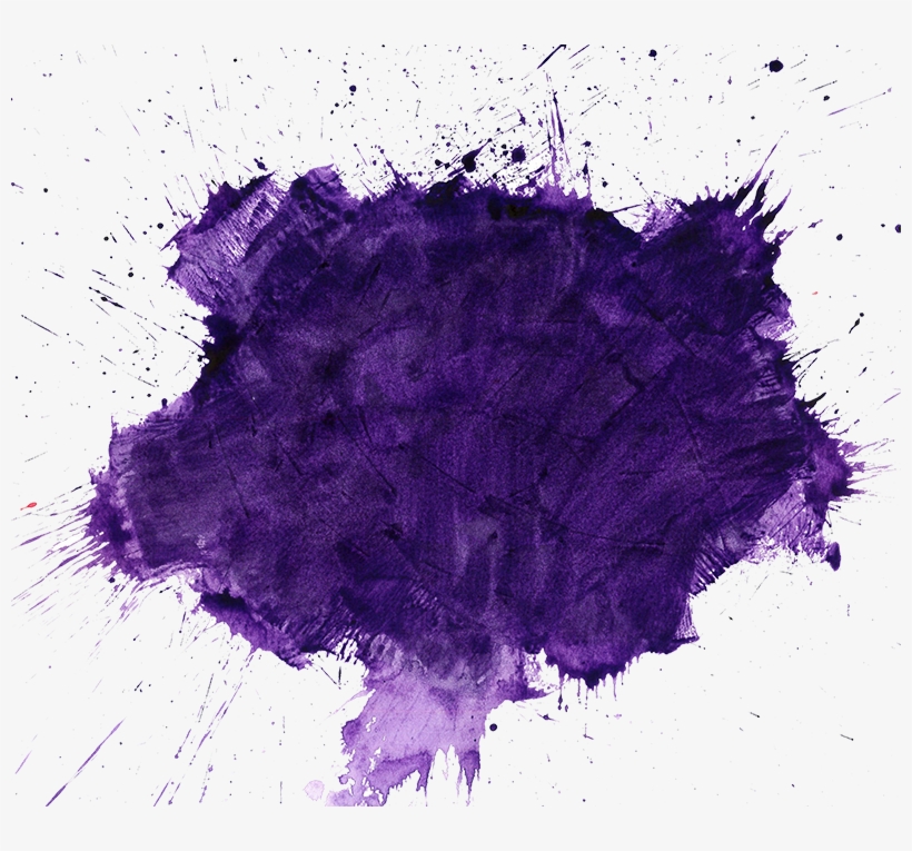 Purple Transparent Watercolor Pictures To Pin On Pinterest - Illustration, transparent png download