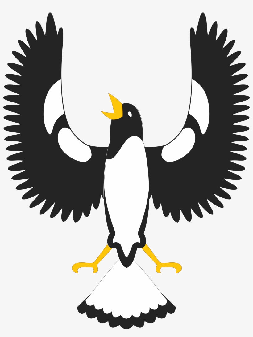 Free Clipart Of A Piping Shrike - Piping Shrike Clip Art, transparent png download